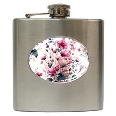 Flora Floral Flower Petal Hip Flask (6 Oz)