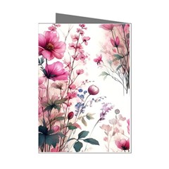 Flora Floral Flower Petal Mini Greeting Cards (pkg Of 8) by Maspions