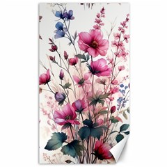 Flora Floral Flower Petal Canvas 40  X 72 