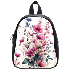 Flora Floral Flower Petal School Bag (small)