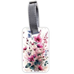 Flora Floral Flower Petal Luggage Tag (one Side) by Maspions