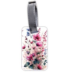 Flora Floral Flower Petal Luggage Tag (two Sides)