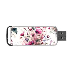 Flora Floral Flower Petal Portable Usb Flash (one Side)