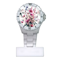 Flora Floral Flower Petal Plastic Nurses Watch