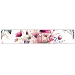 Flora Floral Flower Petal Large Premium Plush Fleece Scarf 