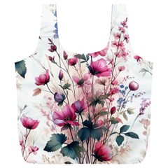 Flora Floral Flower Petal Full Print Recycle Bag (xxl)