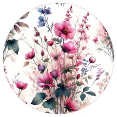 Flora Floral Flower Petal Round Trivet