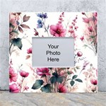 Flora Floral Flower Petal White Wall Photo Frame 5  x 7  Front