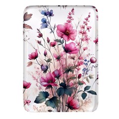 Flora Floral Flower Petal Rectangular Glass Fridge Magnet (4 Pack) by Maspions