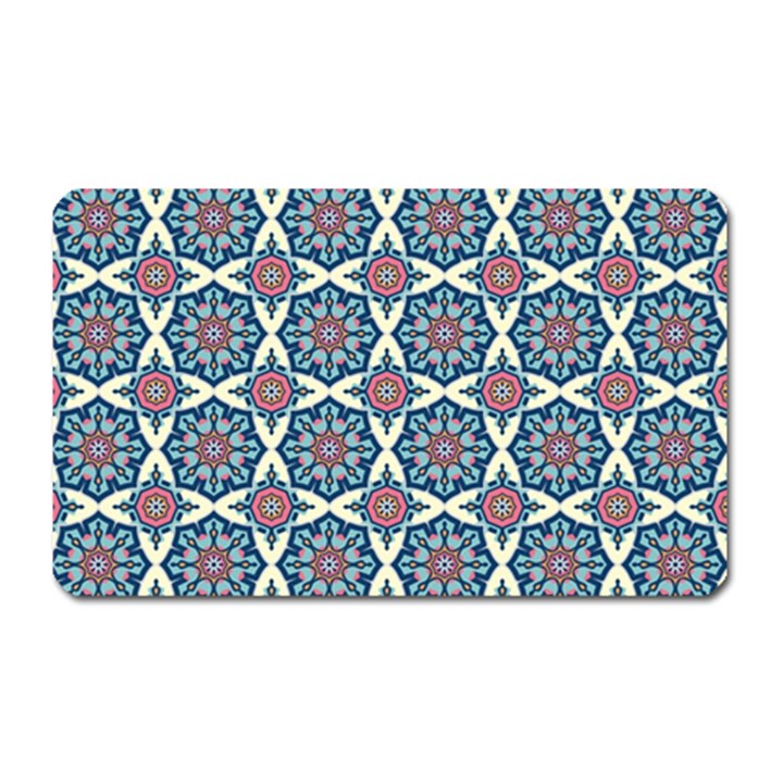 Abstract Mandala Seamless Background Texture Magnet (Rectangular)