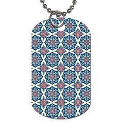 Abstract Mandala Seamless Background Texture Dog Tag (two Sides)