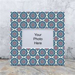 Abstract Mandala Seamless Background Texture White Box Photo Frame 4  x 6  Front