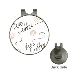 Seamless Pattern Coffee Text Hat Clips With Golf Markers