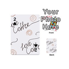 Seamless Pattern Coffee Text Playing Cards 54 Designs (mini)