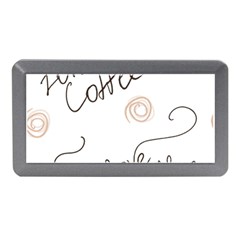 Seamless Pattern Coffee Text Memory Card Reader (mini)