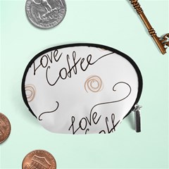 Seamless Pattern Coffee Text Accessory Pouch (small)