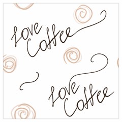 Seamless Pattern Coffee Text Lightweight Scarf 