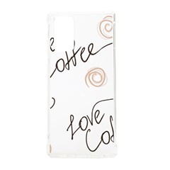 Seamless Pattern Coffee Text Samsung Galaxy Note 20 Tpu Uv Case