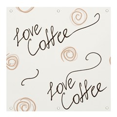 Seamless Pattern Coffee Text Banner And Sign 4  X 4 