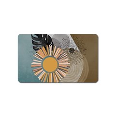 Boho Leaves Botanical Retro Vintage Magnet (name Card)