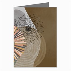 Boho Leaves Botanical Retro Vintage Greeting Card by Maspions