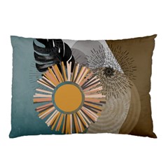 Boho Leaves Botanical Retro Vintage Pillow Case