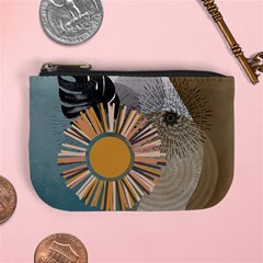 Boho Leaves Botanical Retro Vintage Mini Coin Purse