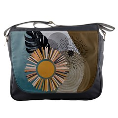 Boho Leaves Botanical Retro Vintage Messenger Bag