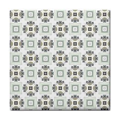 Background Pattern Retro Vintage Tile Coaster