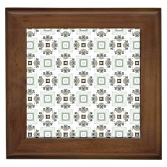 Background Pattern Retro Vintage Framed Tile