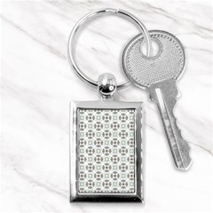 Background Pattern Retro Vintage Key Chain (rectangle)