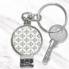 Background Pattern Retro Vintage Nail Clippers Key Chain