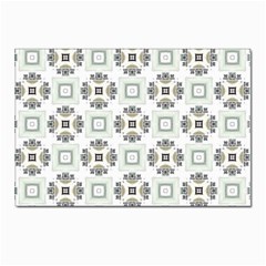 Background Pattern Retro Vintage Postcard 4 x 6  (pkg Of 10)