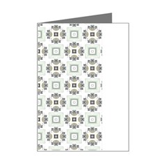 Background Pattern Retro Vintage Mini Greeting Card