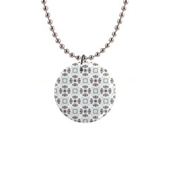 Background Pattern Retro Vintage 1  Button Necklace