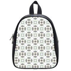 Background Pattern Retro Vintage School Bag (small)