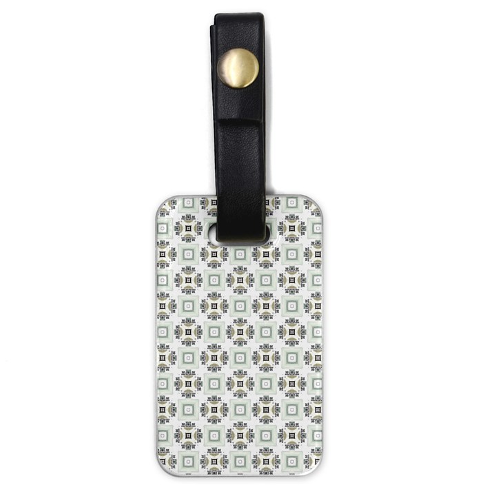 Background Pattern Retro Vintage Luggage Tag (one side)