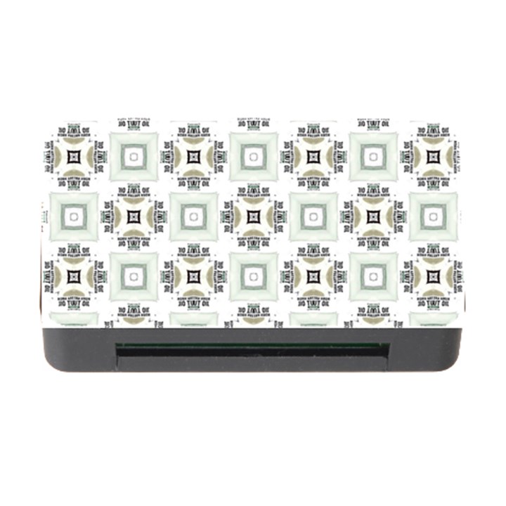 Background Pattern Retro Vintage Memory Card Reader with CF