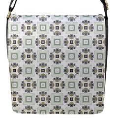 Background Pattern Retro Vintage Flap Closure Messenger Bag (s)