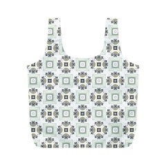 Background Pattern Retro Vintage Full Print Recycle Bag (m)