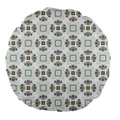 Background Pattern Retro Vintage Large 18  Premium Flano Round Cushions