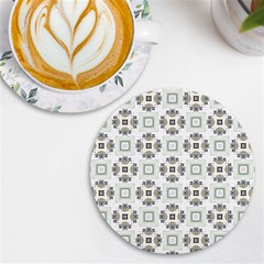 Background Pattern Retro Vintage Uv Print Round Tile Coaster