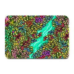 Background Leaves River Nature Plate Mats