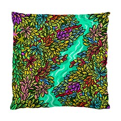 Background Leaves River Nature Standard Cushion Case (two Sides)