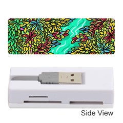 Background Leaves River Nature Memory Card Reader (stick)