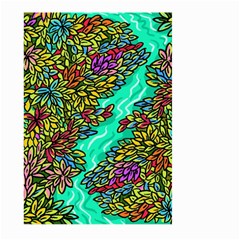 Background Leaves River Nature Large Garden Flag (two Sides)