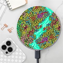 Background Leaves River Nature Wireless Fast Charger(white)