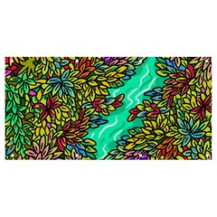 Background Leaves River Nature Banner And Sign 8  X 4 