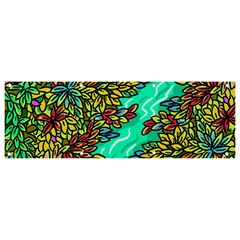 Background Leaves River Nature Banner And Sign 9  X 3 