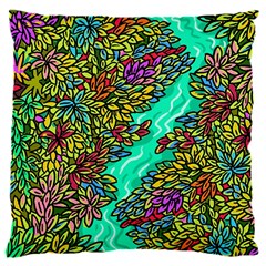 Background Leaves River Nature 16  Baby Flannel Cushion Case (two Sides) by Maspions